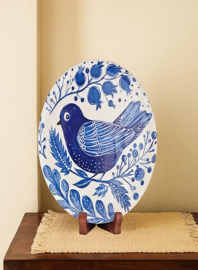 RITUALISTIC Birds Single Wall Plate for Home Decoration with 10 Inch Stand | Wall Arts For Living Room, Bedroom and Office Decor | Aesthetic Room Decor Items | Wall Hanging Showpiece | Home Décor - Image 1